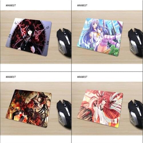 Date A Live Anime Mouse Pads Small Size Big Promotion 220x180x2mm No Locking Edge Rubber Table Mat Non-slip Laptop PC Mice Pads