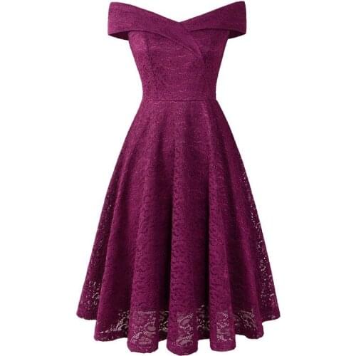 Off The Shoulder Lace Homecoming Dresses A Line Knee Length Cocktail Dress Graduation Gown Formal Dress In Stock YSAN662