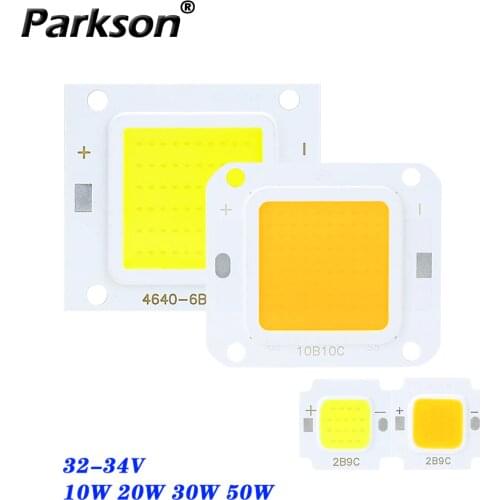 COB Module LED Chip Lamp 32V-34V 10W 20W 30W 50W Diodes LED Lamp Bulb For Floodlight Spot Light Integrated Light Beads Drive