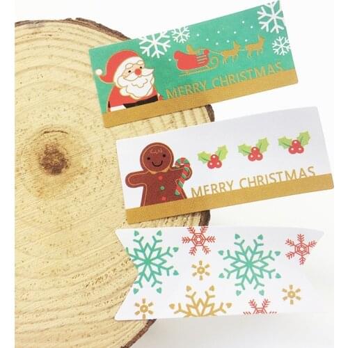 80 pcs/lot MERRY CHRISTMAS Gingerbread Man Snowman Seal Sticker DIY Note Gift Labels Decoration Stickers Scrapbooking
