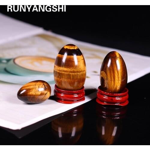 Natural crystal Tiger eye Egg Crystal Quartz Reiki Ornament Healing Stone Home Decorative energy stone Ore Mineral Ornaments