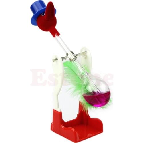 2018 NEW 1Pc Non-Stop Liquid Glass Drinking Lucky Bird Duck Desk Toy Perpetual Motion New