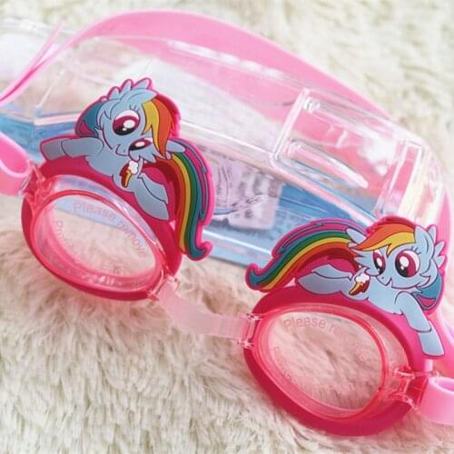 New Child Swimming Goggles Cartoon Style Anime Princess Mermaid Series Swimming Goggles Minnie Waterproof Anti-Fog Swim Goggles