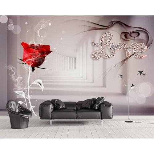 Beibehang papel de parede custom wallpaper 3d background diamond flower living room bedroom decoration home painting wallpaper