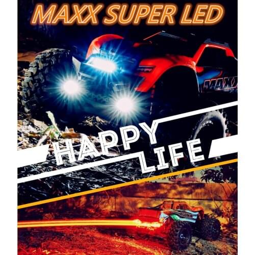 Front headlight lamp + rear tail light LED for TRAXXA-S Maxx 1/10 rc car monster truck