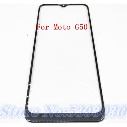 Front Panel Glass For Motorola Moto G50 Front Glass Outer Glass Cover Panel Replacement
