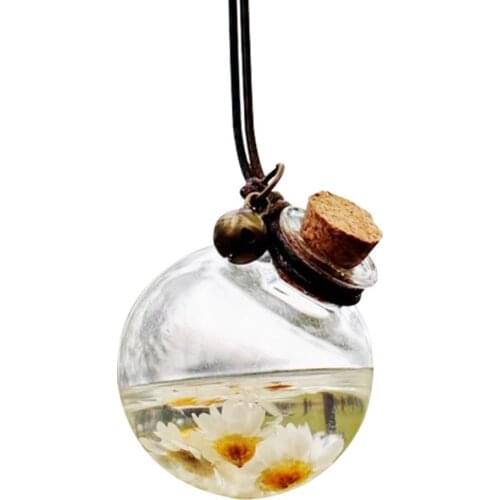 Clear Perfume Fragrance Air Freshener Empty Bottle Car Home Hanging Ornament