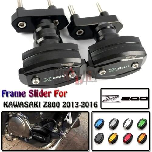 Motorcycle Crash Pad Protector CNC Engine Cover Frame Sliders Falling Protection For KAWASAKI Z800 2013-2016 Z1000 2007-2009