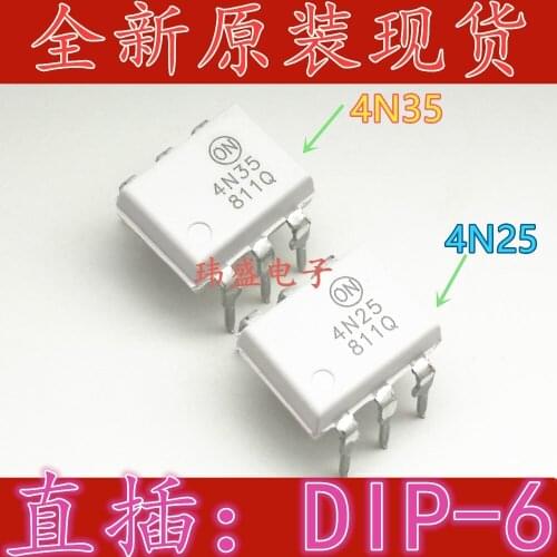 10pcs 4N25 4N35 4N25M 4N35M DIP-6