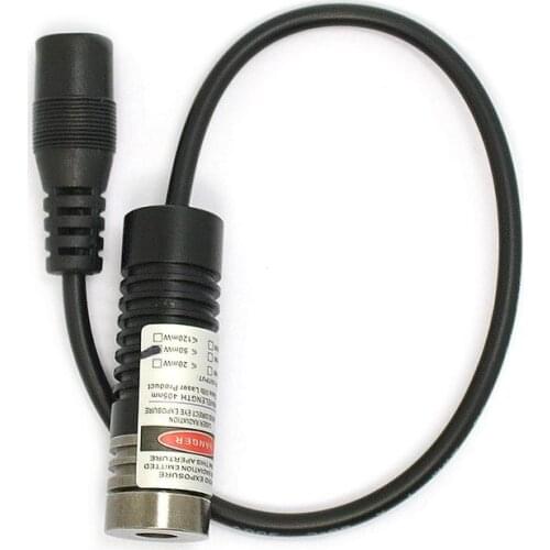 50mW 405nm Focusable Adjustable Violet/Blue Laser DOT Module /w Adapter