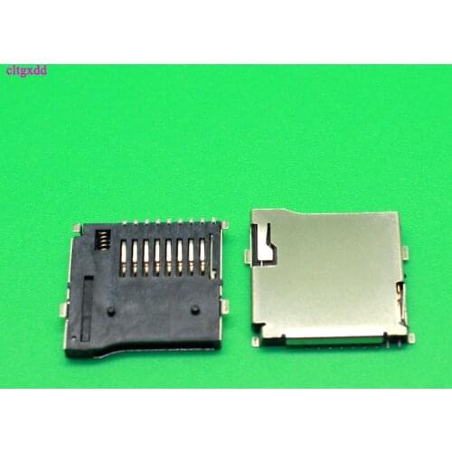 50pcs/LOT 9pin Micro SD card slot connectors, size 14*15mm TF card deck, fit for phone, tablet, Vehicle Navigation The pop-up