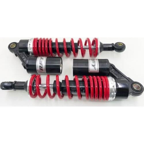 YOSS 1pair 320mm 12.5 "Motorcycle 7mm Spring Air Shock Absorber for yamaha xj600 dt sr500 cb400 honda cx500 Black + red