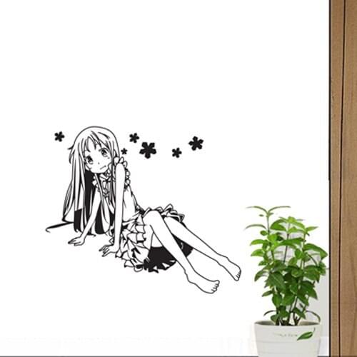 Honma Meiko Anime Cartoon Vinyl Car Sticker Wall Stickers Decal Wall Decal Anime peripheral