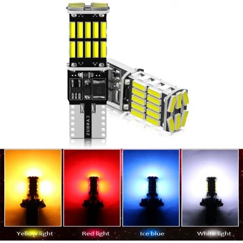 2x Car Interior Led Lights T10 W5W 194 168 4014SMD Canbus No Error For Auto Wedge License Plate Lamp 4000K 6000K 12V White Diode