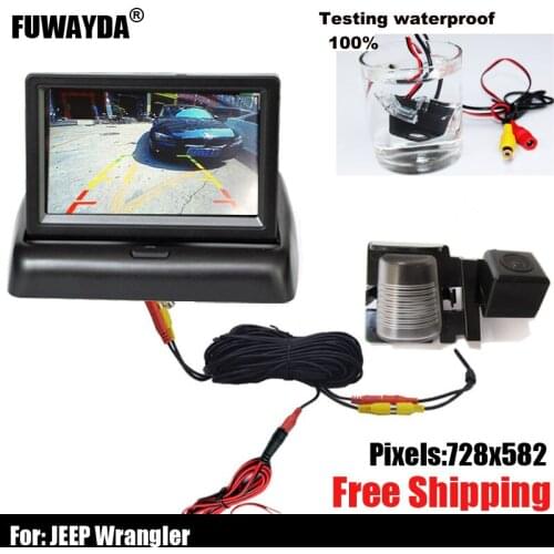 Free shipping !!! SONY CCD Sensor Chip Car Rear View Reverse Reversing Safety With Guide/Parking Line CAMERA for Jeep Wrangler