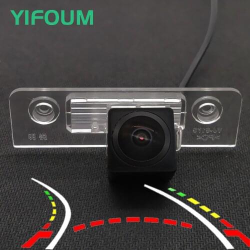 Fisheye Dynamic Trajectory Wireless Car Rear View Backup Camera For Skoda Octavia 5 A5 2008 2009 2010 2011 2012 2013 2014 2015
