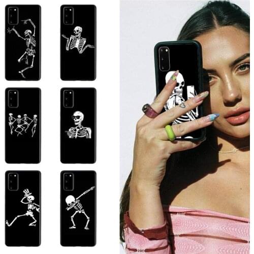 Vip Funny Skeleton Smartphone Cover For Samsung S6 S7 S8 S9 S10 S20 Edge Plus Lite S21 S30 5G Ultra Case
