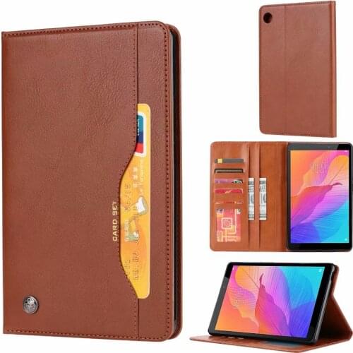 Business PU Leather Flip Case for Huawei MatePad T8 Kobe2-L09 Kobe2-L03 8 Inch Tablet Magnetic Wallet Stand Cover with Card Slot