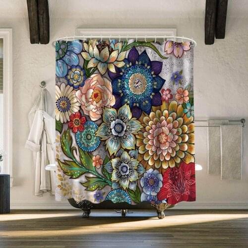 Colorful flowers Wall Decorative Tapestries Colorful Style Hanging Curtain Fabric Multifunctional Cloth Craft for Home Decor