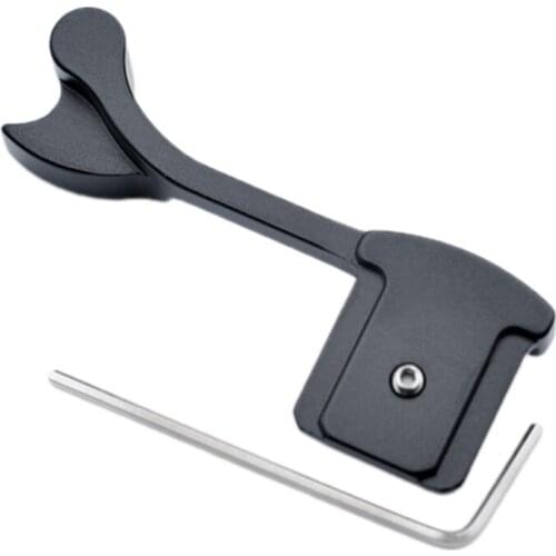 Camera Thumb Grip, Aluminium Alloy Thumb High Handle Hot Shoe Cover for Leica Q Mirrorless Camera