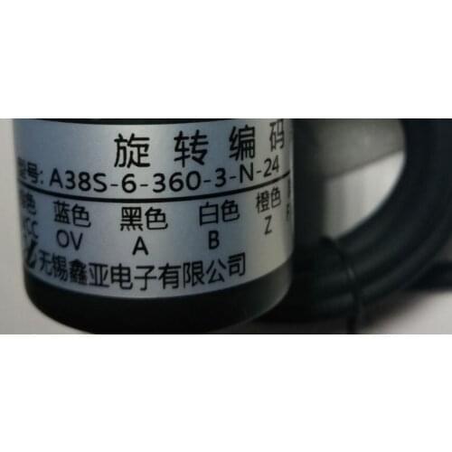 Wuxi encoder A38S-6 series 3 phase 24v Solid shaft incremental photoelectric rotation NPN