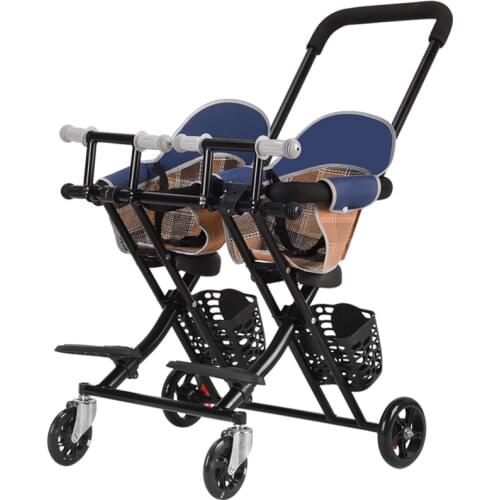 Twin baby stroller Multifunction baby walking lightweight folding child stroller 6months -6 years