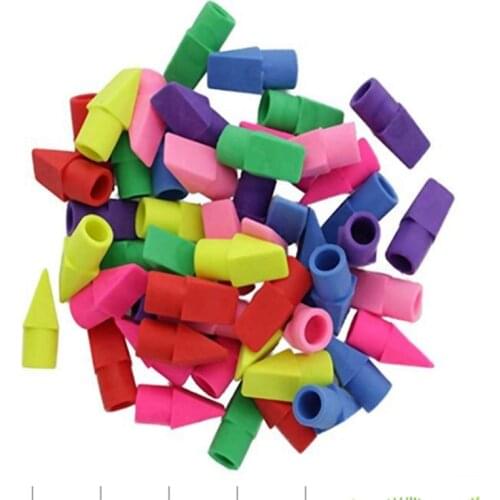 Eraser Caps, Pencil Top Erasers, Pencil Cap Erasers, Eraser Tops, Color Pencil Eraser Toppers, School Erasers for Kids, Use In H