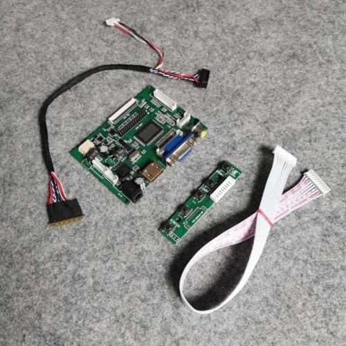 Notebook LVDS 40 Pin VGA AV 60Hz WLED LCD monitor controller drive board Kit Fit HT101HD1/LP101WH1/LP101WH2 matrix 1366*768