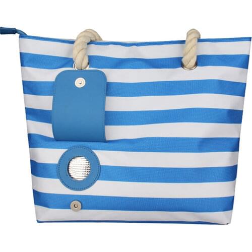 New Wine Canvas Bag With Hidden Insulated Compartment Fashionable Casual Beach Tote Handbag For Outdoor Beaches Party