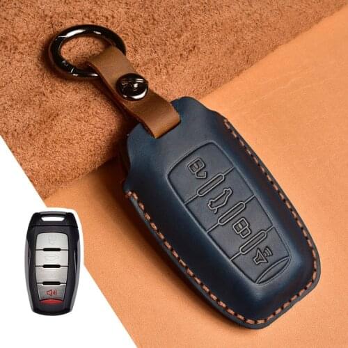 New Leather Car Remote Key Case Cover For Haval Jolion 2021 H9 F7 Accessories Ring Protect