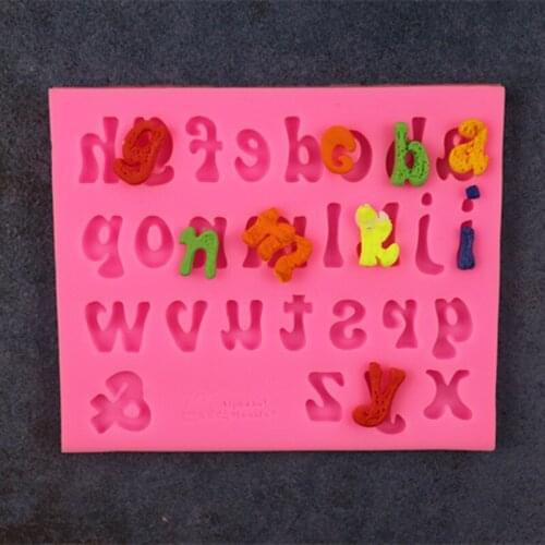 New product uppercase 26 English alphabet fondant cake Silicone mold Chocolate mold Biscuit mold DIY Cake baking mold