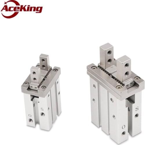 Pneumatic components parallel air claw HFZ/ mhz2-10d16d20d25d32d open and closed type mechanical hand clamp finger cylinder