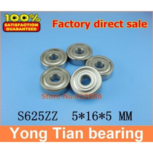 1pcs) SUS440C environmental corrosion resistant stainless steel deep groove ball bearings S625ZZ 5*16*5 mm