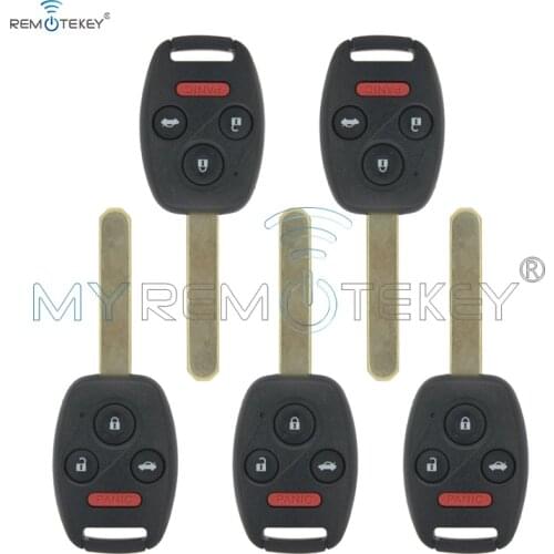 Remtekey 5pcs N5F-A05TAA 3 Button with Panic 313.8 Mhz for Honda 2012 2013 Civic Hybrid EX SI 2014 Accord Car Key