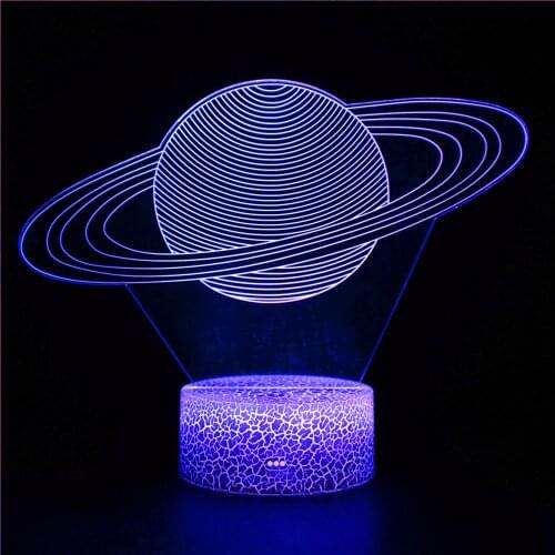 Solar system planet globe 3D night light acrylic solar system ball with touch switch Christmas LED USB light astronomical gift