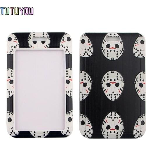 1pc PC2603 The Horror Movie Killer Lanyard Credit Card ID Holder Bag Student Women Travel Bank Bus Business Card Cover Badge