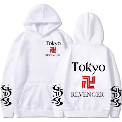 2021 Hot Anime Tokyo Revengers Manga Hoodies Long Sleeve Pullovers Men Women Oversized Sweatshirts Women Casual Sweatshirts 2021