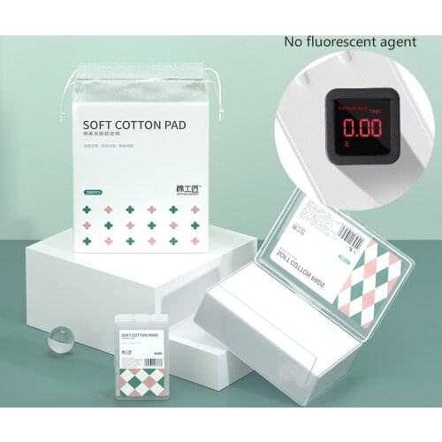 80/200/1080/pcs Soft Cotton Pad Disposable Makeup Remover Facial Cleaning Cosemstic Tools Set