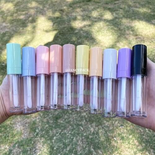 9ml Lip Gloss Bottles Lip Glaze Tube Empty big applicator wand purple pink white Lipgloss Tube Packaging Makeup tools containers