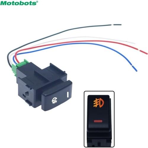 MOTOBOTS Car Fog Light Switch Working Light Switch For NISSAN Qashqai Juke Tiida Almera 5pin On-off Switch Wire Cable #6137