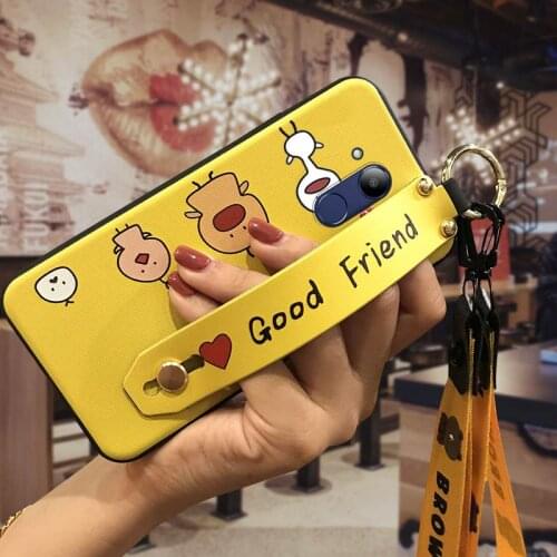 Phone Holder Cover Phone Case For Huawei Honor V9 Play/Honor 6C Pro Shockproof Soft Case