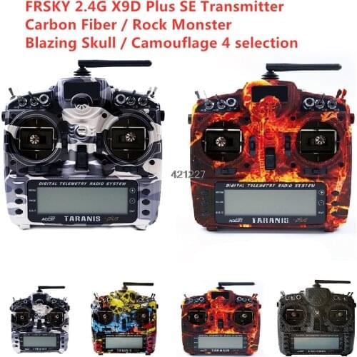New FrSky 2.4G 16CH Taranis X9D Plus SE Transmitter SPECIAL EDITION w/ M9 Sensor Water Transfer Case with Battery and RC Toy