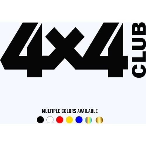 CK2872# 4x4 club funny car sticker vinyl decal silver/black car auto stickers for car bumper window car decorations
