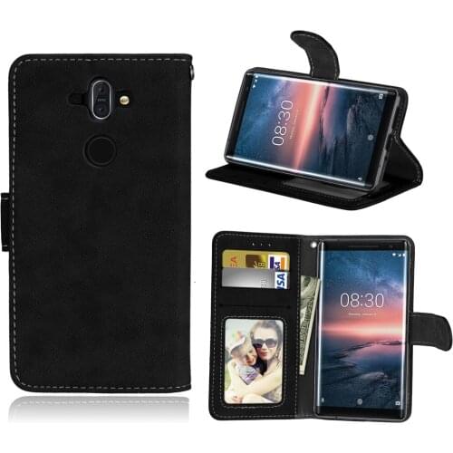 For Nokia 8 Sirocco Case Luxury Retro Leather Wallet Flip Case For nokia 8 Sirocco 5.5"Cover phone shell cover coque