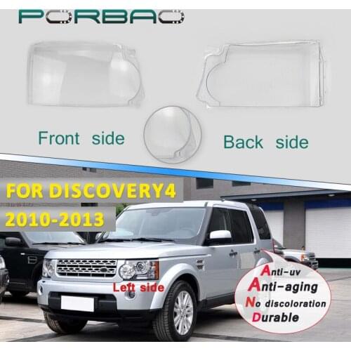 Headlight Lens Cover for DISCOVERY 4 Car 4Doors Transparent Glass 10-13 Headlamp Lampshade Replacement