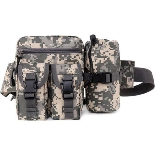 JCHENSJ Outdoor Tactical Mens Waist Bag Multiple Pockets Waterproof Nylon Chest Bag Large Capacity Outdoor Male Fanny Pack