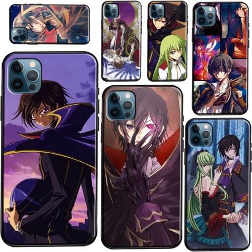 Anime Code Geass Soft Case For iPhone 12 Pro Max Mini 11 Pro Max X XR XS Max SE 2020 8 7 Plus Phone Cover