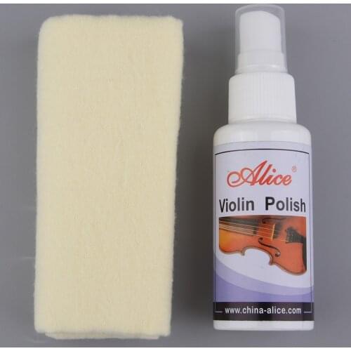 Violin Polishing Oil with Cleaning Cloth Cleaner Kit for Violin Viola Cello String Instrument