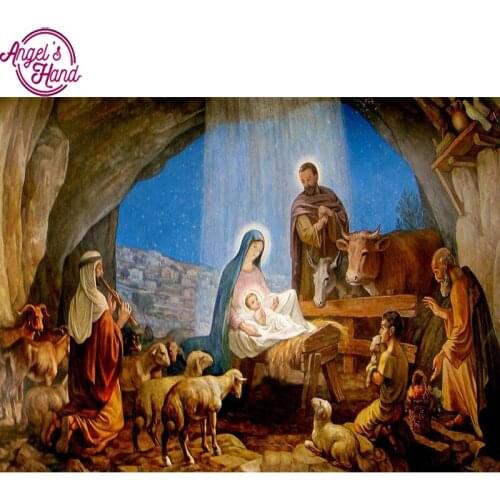 Diamond Cross Stitch Set Religion Portrait 5d square Diamond Mosaic Jesus Diy Diamond Embroidery Home Decoration