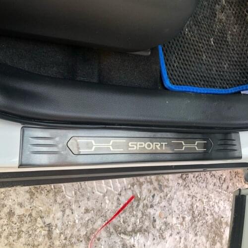 For Toyota RAV4 RAV 4 XA50 2019 2020 Car Door Sill Protector trim Scuff Pedal Threshold Cover Accessories Stainless Steel